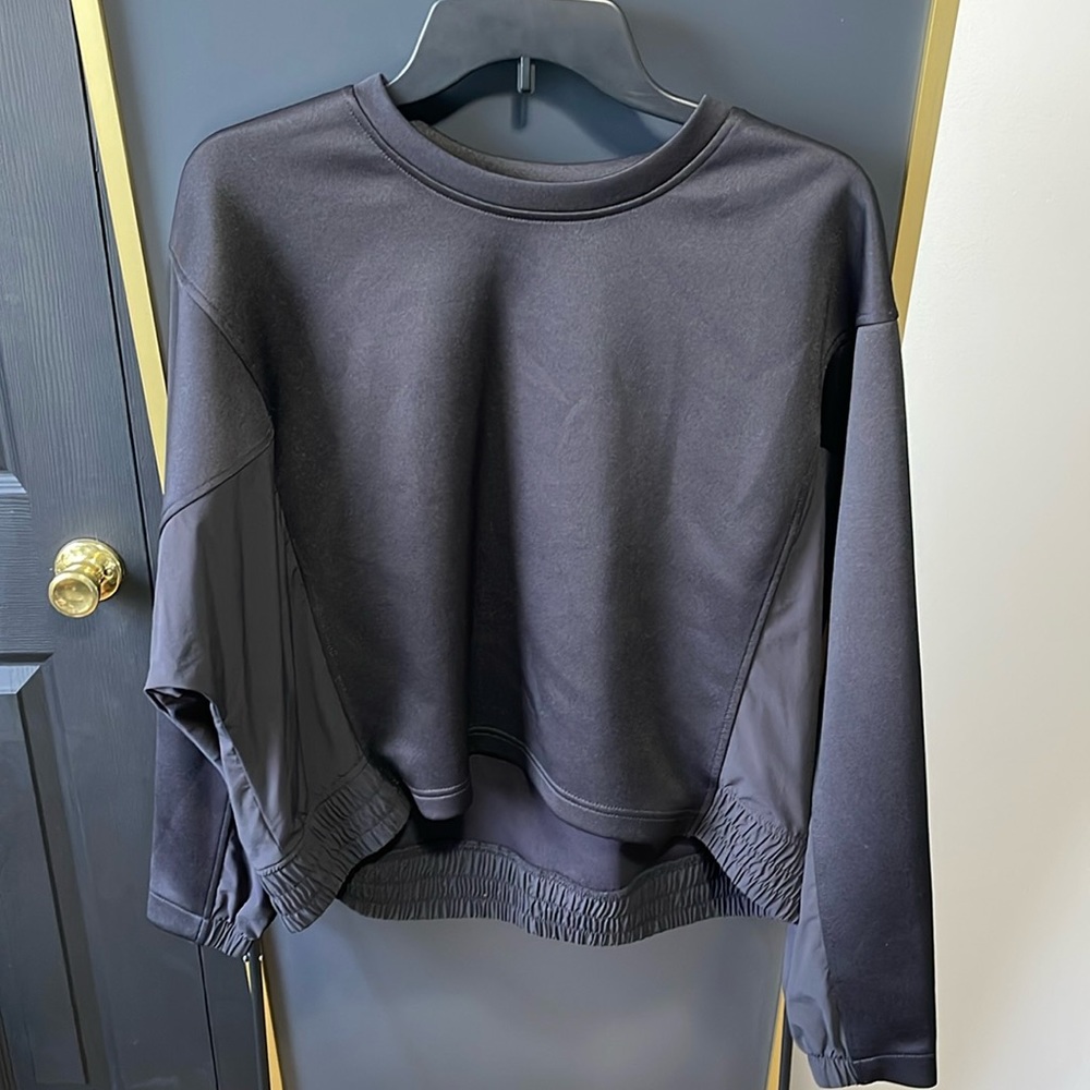 FLX Black Crew Workout Top